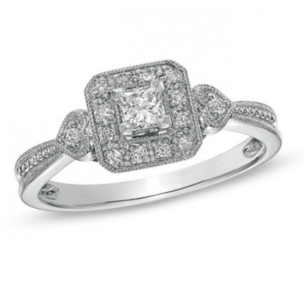 Vintage Engagement Ring - Peoples Jewellers Princess Cut