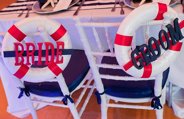 Beach Wedding Ideas: nautical chair decor