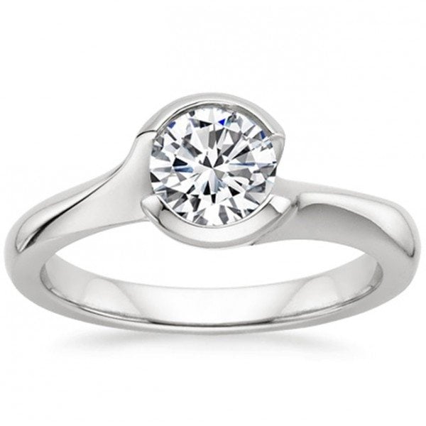 Modern Engagement Rings - Brilliant Earth White Gold Cascade Ring